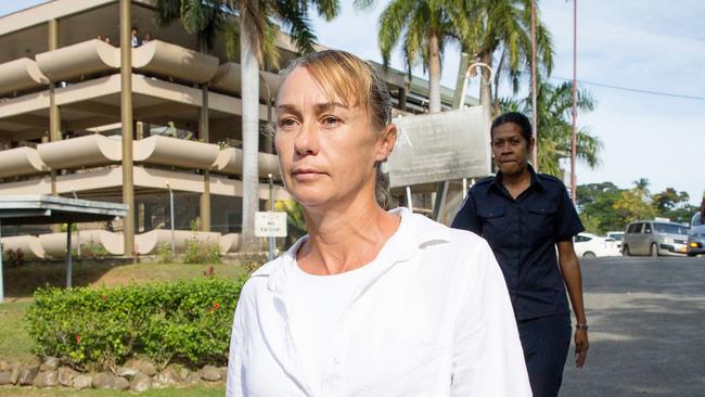 Yvette Nikolic at the Lautoka High Court complex in Fiji. Picture: Mark Stewart