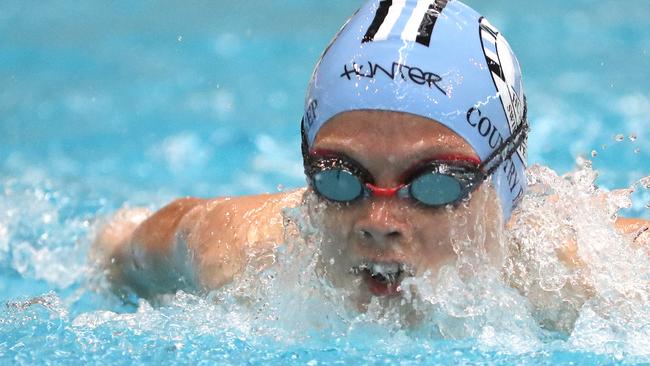 Sebastian Chalhoub of Hunter in the Boys 11 100m Butterfly.