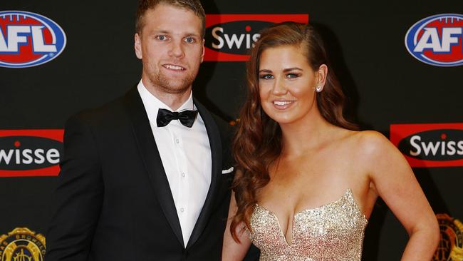 2015 Brownlow medal. Jake Stringer and Abby Gilmor.