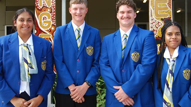 Murgon State High School 2023 captains: Sam Cobbo, Josh Steinhardt, Nate Donohue and Waipnong Seth.