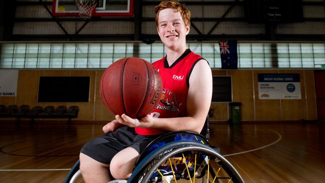 Mackay basketballer Brayden Foxley-Conolly hopes to become a Paralympian and represent Australia in either Paris or Brisbane. Picture: Contributed