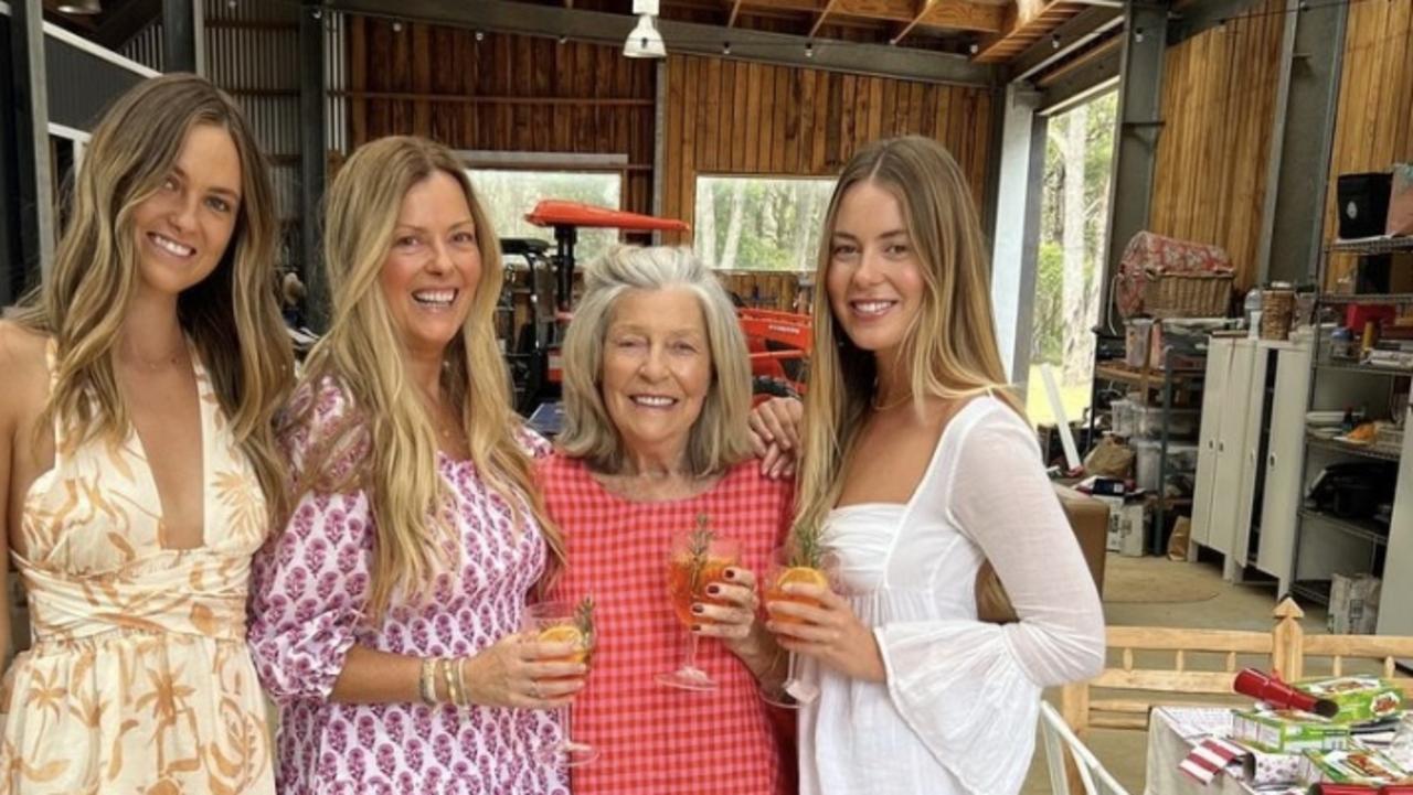 Ruby, Nicky and Lucy Brownless with Nicky’s mother Jan Smith. Picture: Supplied