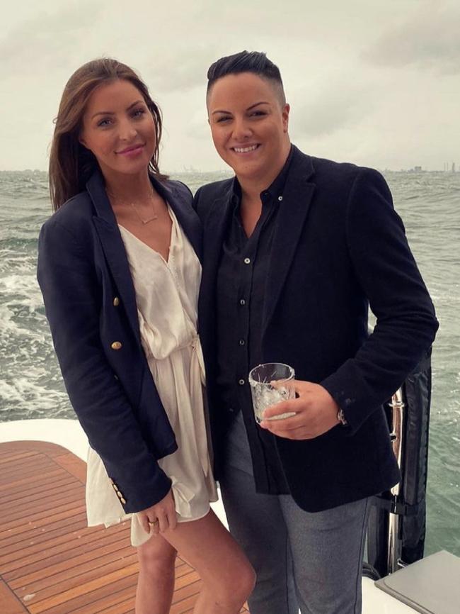 Imogen and Shadi on the superyacht last weekend. Pic: Instagram