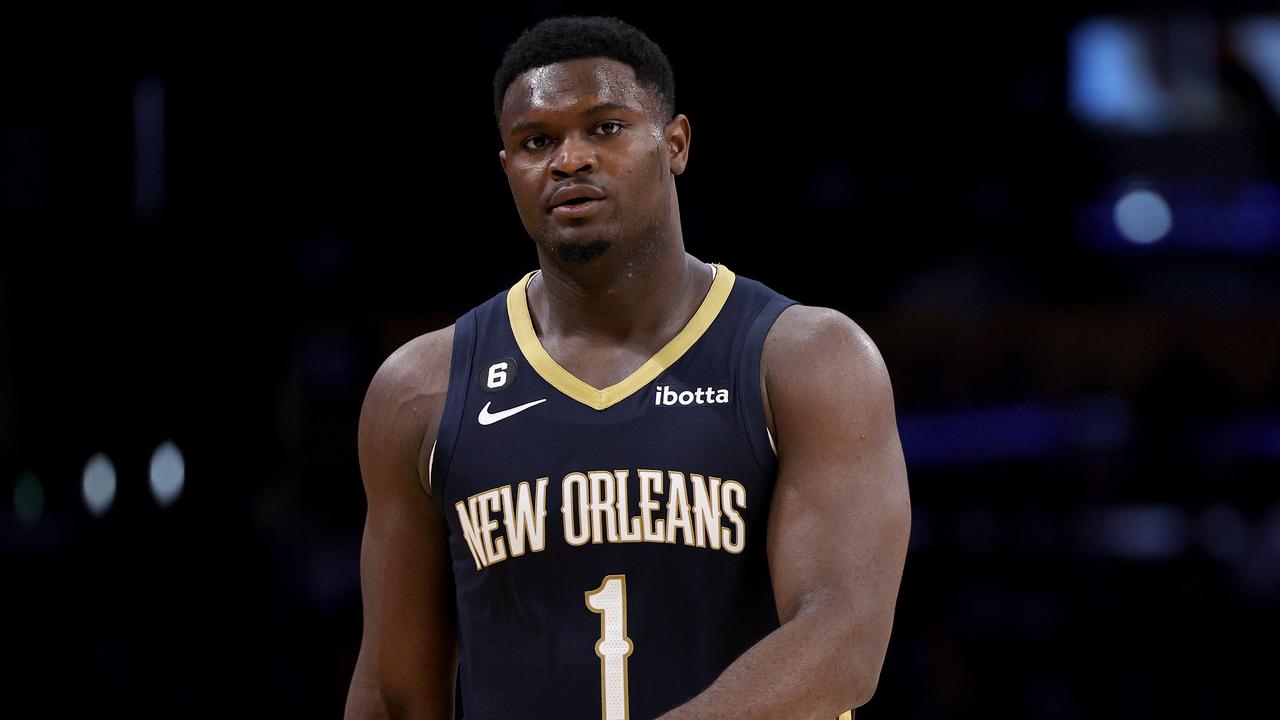 A prominent sports personality believes Zion Williamson's stepdad is controlling the NBA star's career. (Photo by Harry How/Getty Images)