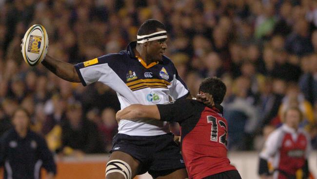 Radike Samo was a gamebreaker for the Brumbies in the 2004 Super 12 final.