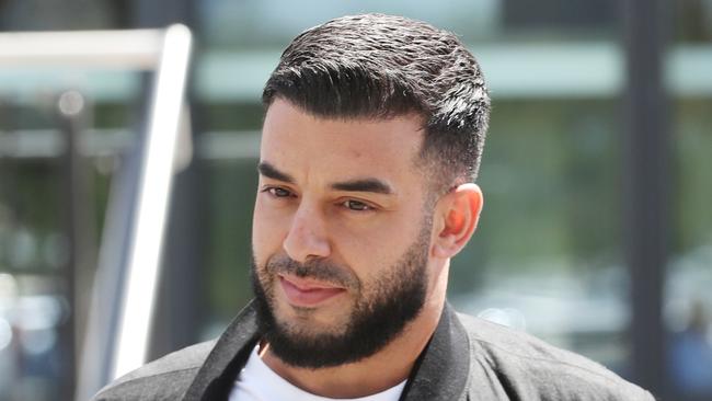 MELBOURNE, AUSTRALIA- NewsWire Photos DECEMBER 11, 2024: Adrian Portelli accused of a hooning incident in 2020, leaves the Sunshine Magistrate Court in Victoria. Picture:  NewsWire/ David Crosling