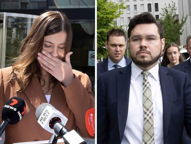 A statement given by Brittany Higgins outside of a Canberra courtroom has been referred to the Australian Federal Police and the ACT Supreme Court by Bruce Lehrmann.