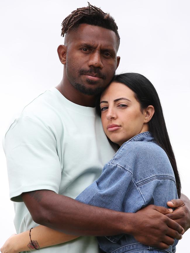 James Segeyaro and his wife Saryne. Picture: David Swift