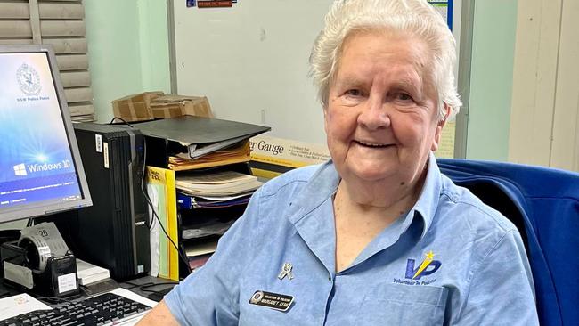 Volunteer of the Year at the 2023 Rotary NSW Police Officer of the Year Awards, 86-year-old Margaret Kerr.