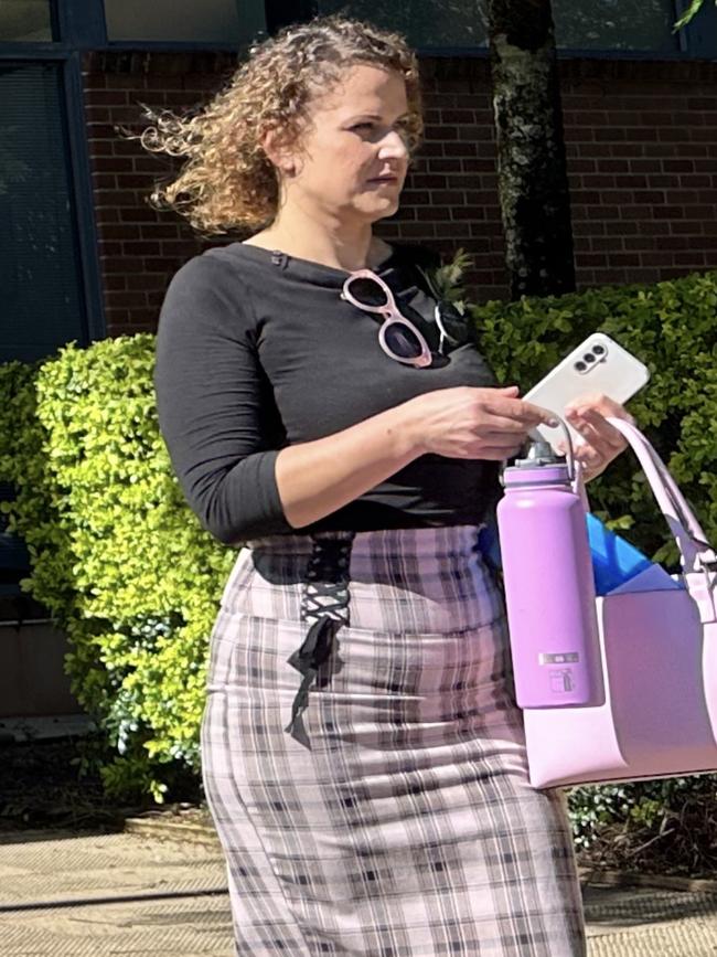 Angela Banovic outside Byron Local Court House. Picture: File