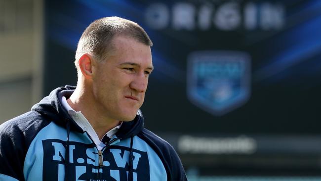 Paul Gallen will play his final State of Origin game for the Blues. Picture: Gregg Porteous