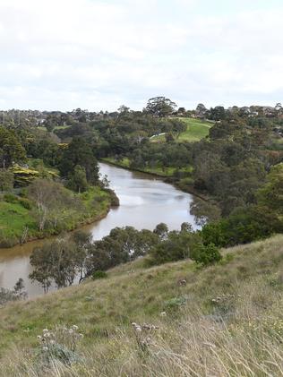 Karen Ristevski’s home backs onto the Maribyrnong River. Picture: Jason Sammon