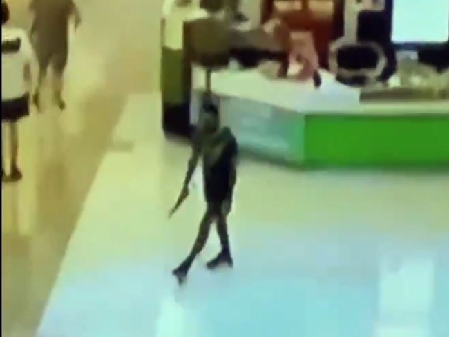 Joel Cauchi during his murderous rampage at Bondi Junction Westfield.
