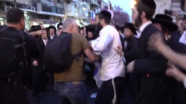 Clashes in Jerusalem over military draft exemption