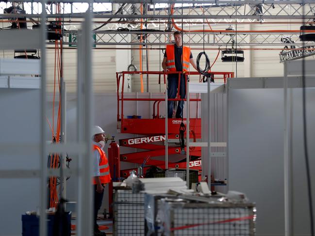 A coronavirus treatment centre in Berlin. Picture: AFP