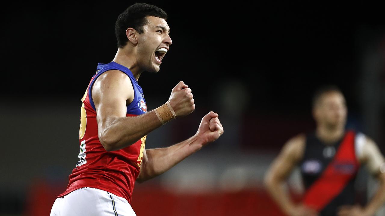 Connor Ballenden during his AFL stint with the Lions. Picture: Ryan Pierse/Getty Images