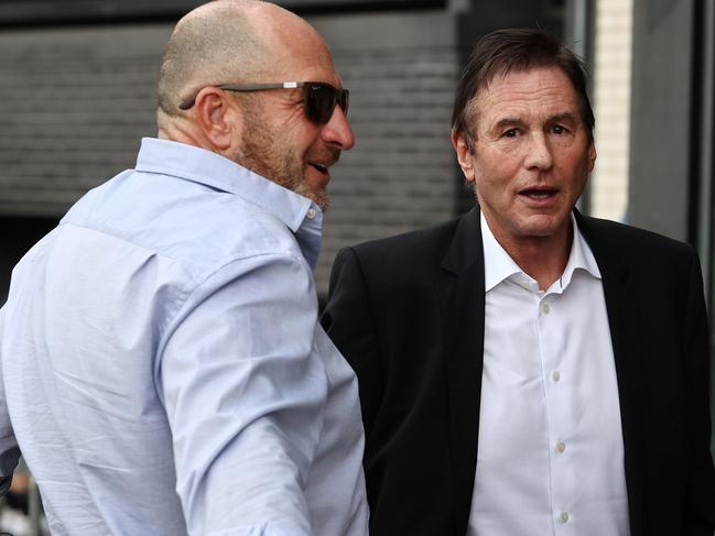 Collingwood President Jeff Browne and CEO Craig Kelly. Picture: Michael Klein