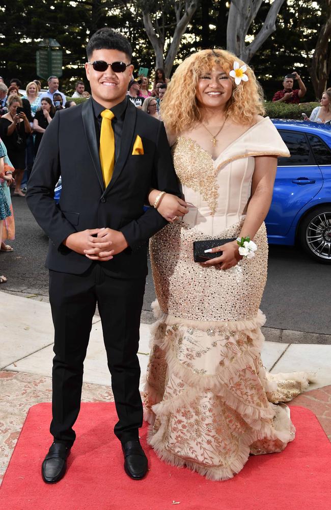 Jack Nekeare and Katerina Raeli at Centenary Heights State High School formal. Picture; Patrick Woods.