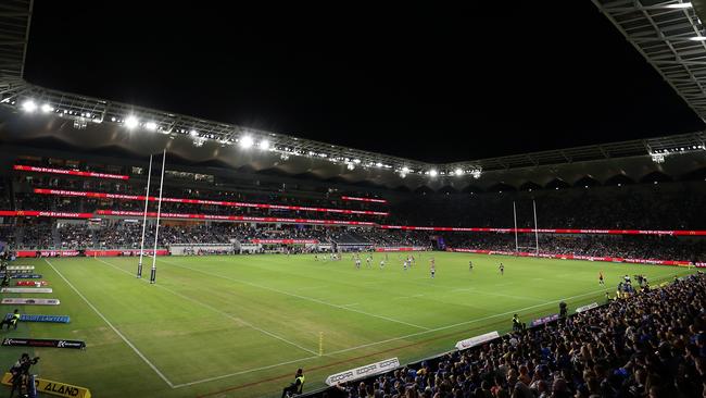 The NRL’s first choice would be to continue playing games out of regular home grounds. Picture: Mark Metcalfe/Getty Images