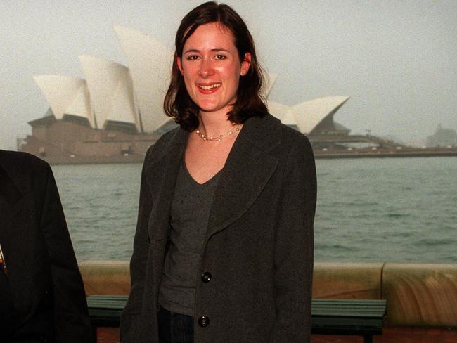 Ms Orr receives a scholarship in 1999. Picture: Chris Pavlich