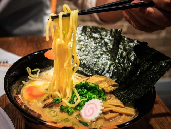 A bowl of ramen noodles from Yasaka Ramen in Neutral Bay.