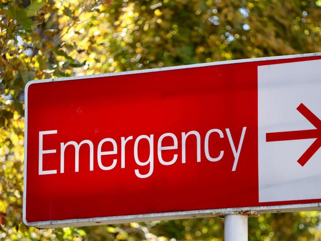 SYDNEY, AUSTRALIA - NewsWire Photos MAY 4, 2023: Emergency sign at St VincentÃ•s Hospital in Darlinghurst . Hospital generic, emergency sign genericPicture: NCA NewsWire / Damian Shaw