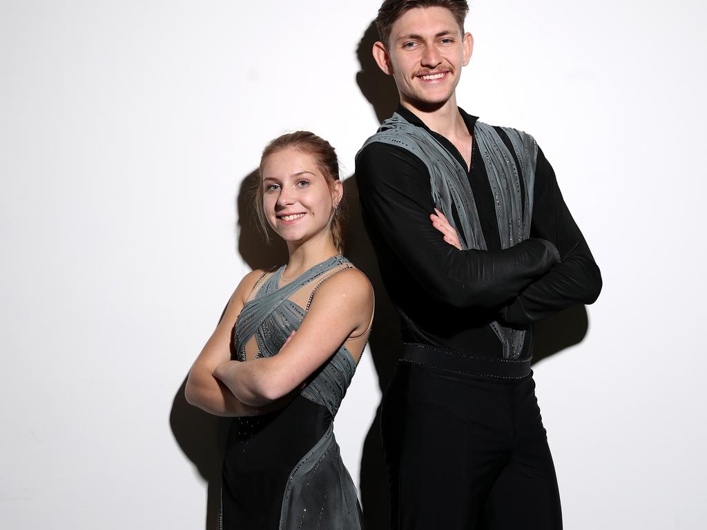 Australian figure skater Harley Windsor and skating partner Ekaterina Alexandrovskaya.