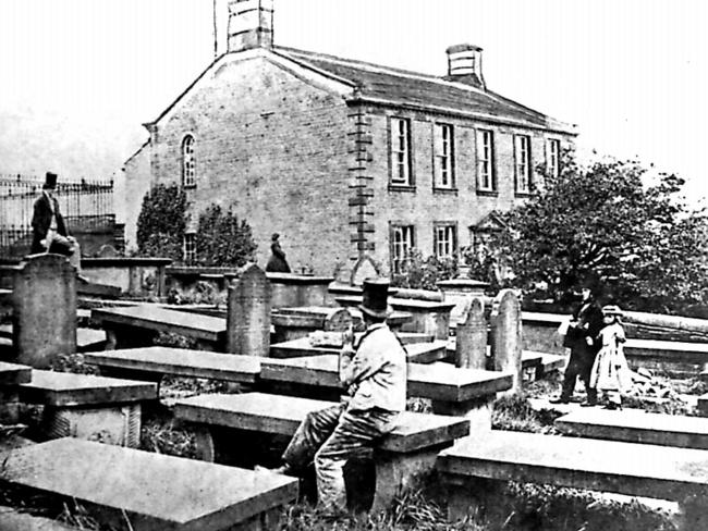 Historical Haworth, the home of 19th century author sisters Anne, Emily and Charlotte Bronte in Yorkshire, England.