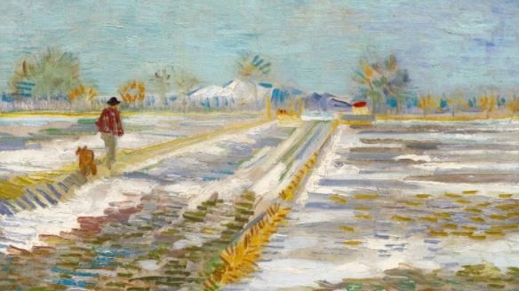 Vincent Van Gogh's 'Landscape with Snow.' Picture: Supplied.