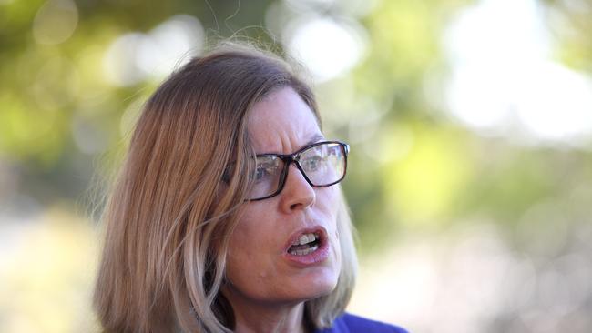 Chief Health Officer Kerry Chant won’t do saliva testing in NSW because it is too inaccurate. Picture: AAP Image/Dan Himbrechts