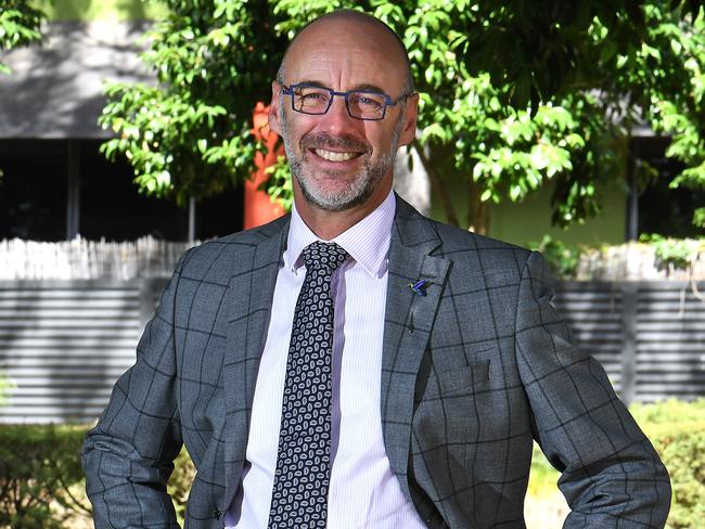 Headmaster Dr Paul BrowningSt Paul's Bald Hills is one of Queensland's most innovative schools. Wednesday May 8, 2019. (AAP image, John Gass)