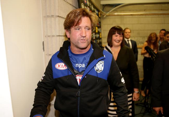 Des Hasler during his time with the Bulldogs. Picture : Gregg Porteous