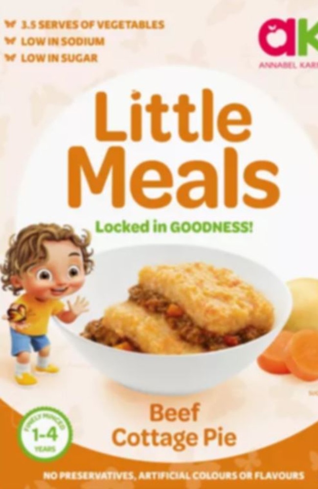 Little Meals beef cottage pie has been recalled. Picture: Food Standards Australia