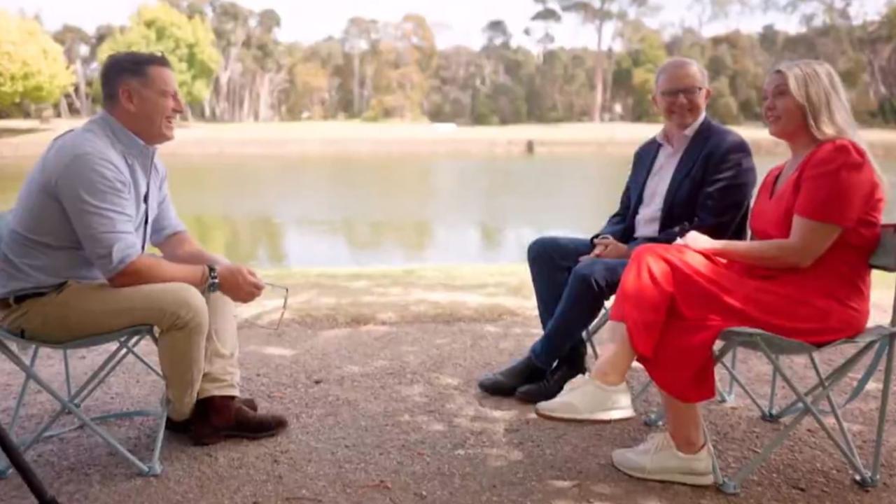 The PM sat down with fiancee Jodie Haydon. Picture: 60 Minutes