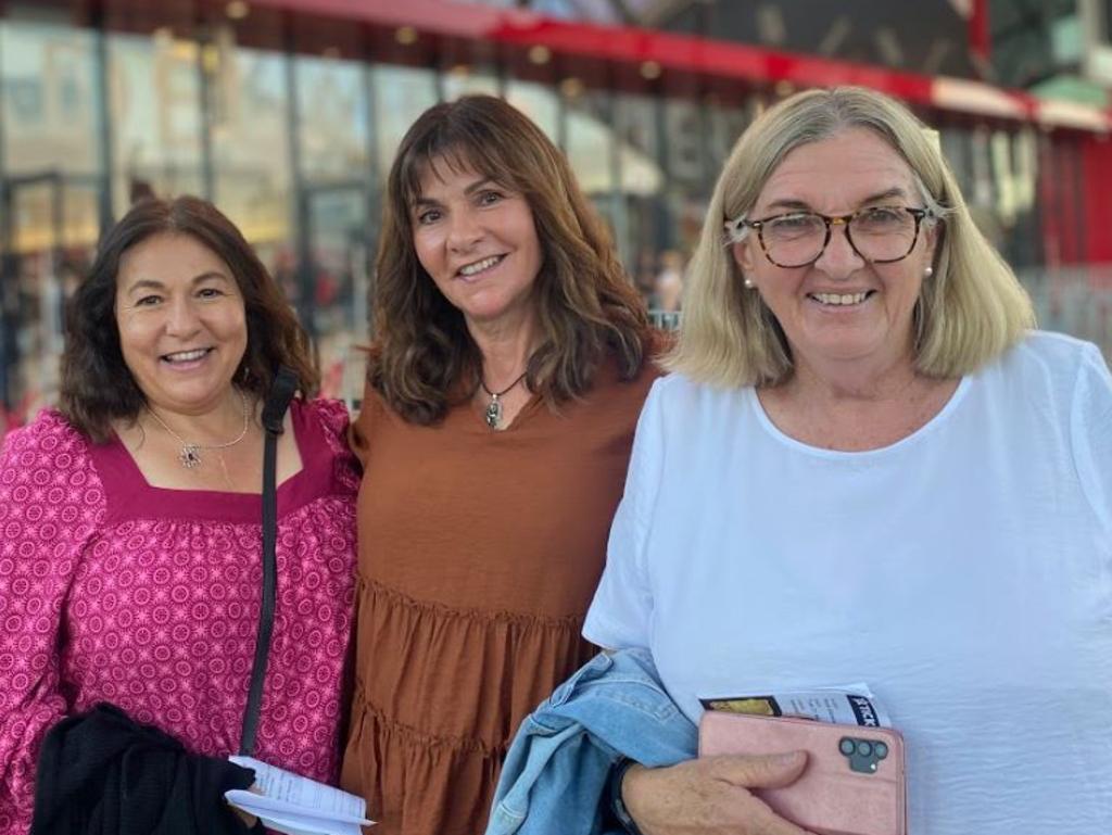 Rod Stewart and Cyndi Lauper fans outside the Adelaide Entertainment Centre. Picture: Agnes Gichuhi