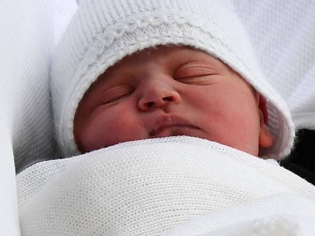 Crowds outside the hospital where Kate gave birth cheered as the news was announced. Picture: AFP Photo / Ben Stansall