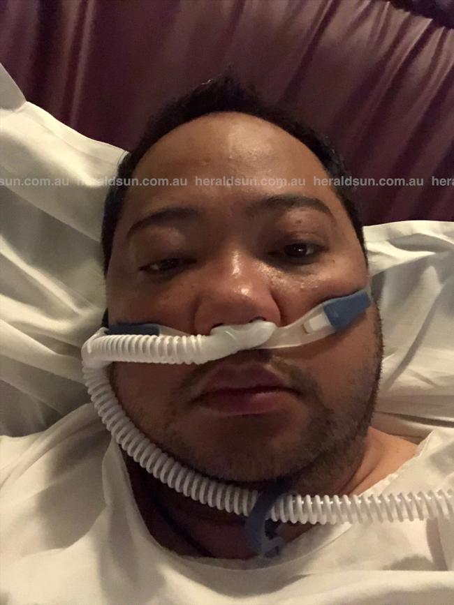 Michael Rojales fell ill while self-isolating at home. Picture: Supplied