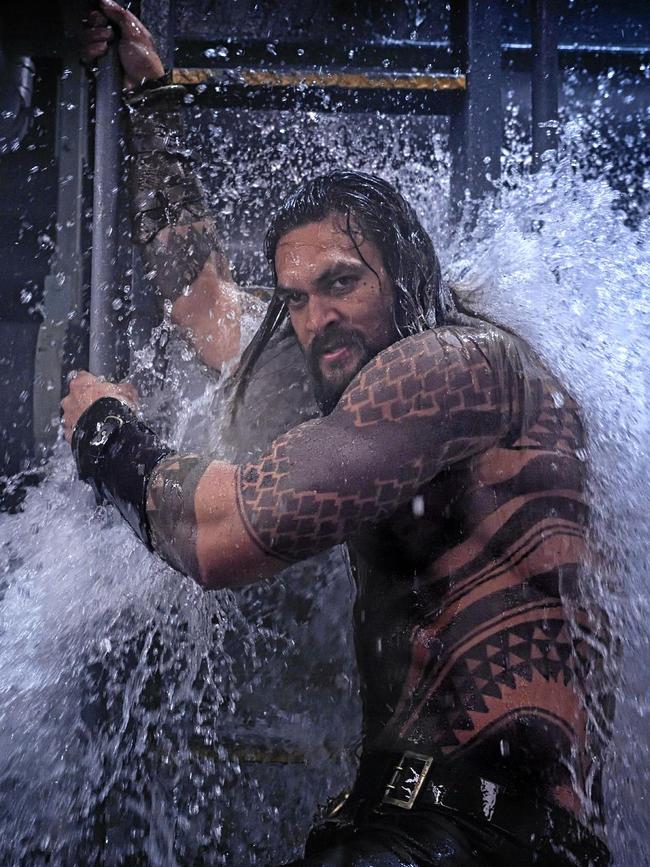 Jason Momoa as Aquaman. Picture: Jasin Boland/Warner Bros