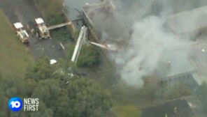 Building fire in Vermont South Burwood Hwy