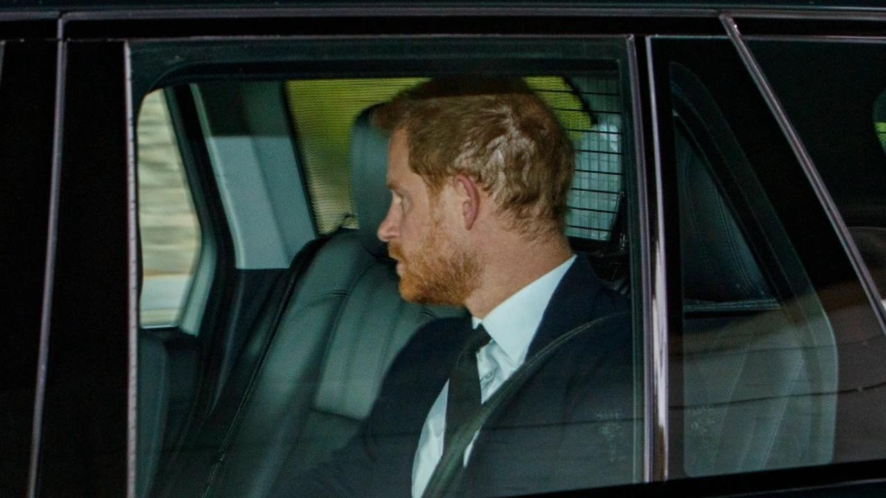 Prince Harry leaves Balmoral Castle. Picture: Ross Johnston/Newsline Media