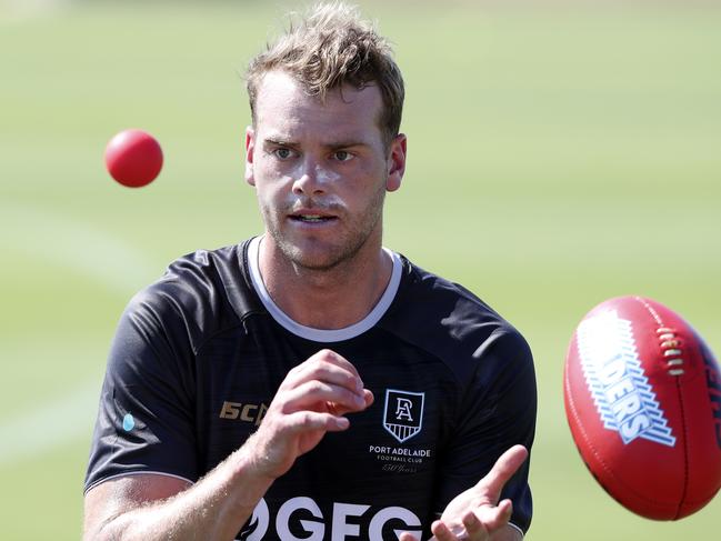 AFL - Port Adelaide training camp,  Maroochydore Queensland - Day 5 - oval training  Jack Watts Picture SARAH REED