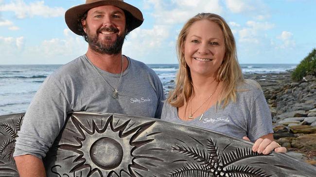 Caloundra surfer Tyler Kennedy died in a tragic accident in Bali and his brother Michael "Micka" Kennedy and sister Tamara Smith and family have started a surfing program in his honour. Picture: Patrick Woods