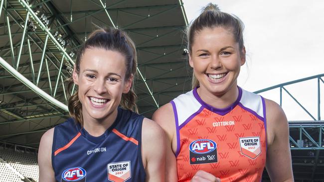 Alicia Eva (Victoria) and Katie Brennan (Allies) will clash at Etihad Stadium on Saturday night.