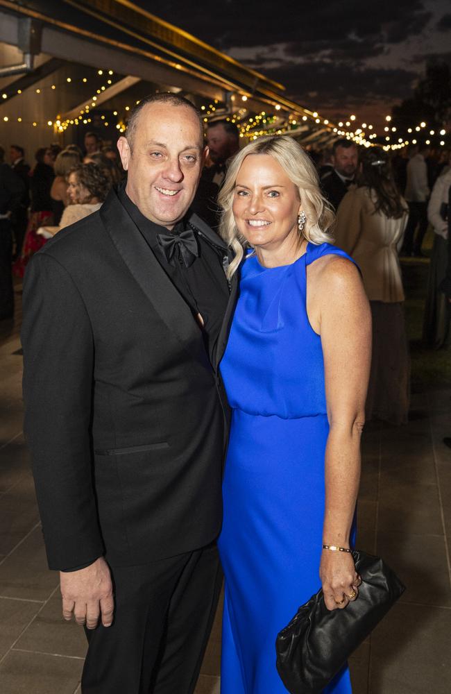 Mark and Fiona Tobin of Followmont Transport at LifeFlight Toowoomba Gala at The Goods Shed. Picture: Kevin Farmer