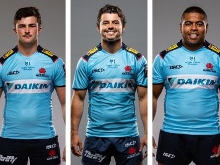 Some of the young players who could make their debut for the Waratahs.