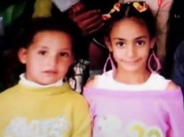 Childhood photo of Algeria's Imane Khelif (Right).