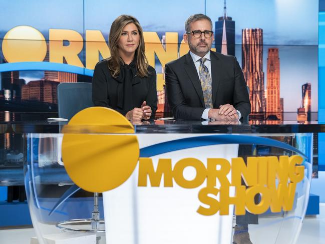 Jennifer Aniston and Steve Carell star in new Apple TV+ drama series, Morning Wars. Picture: Apple