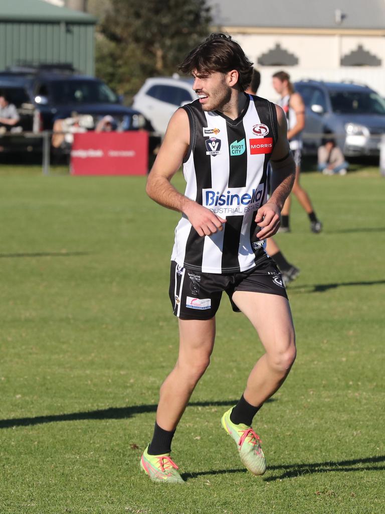Osca Riccardi. GDFNL North Geelong v Bannockburn. Picture: Alan Barber