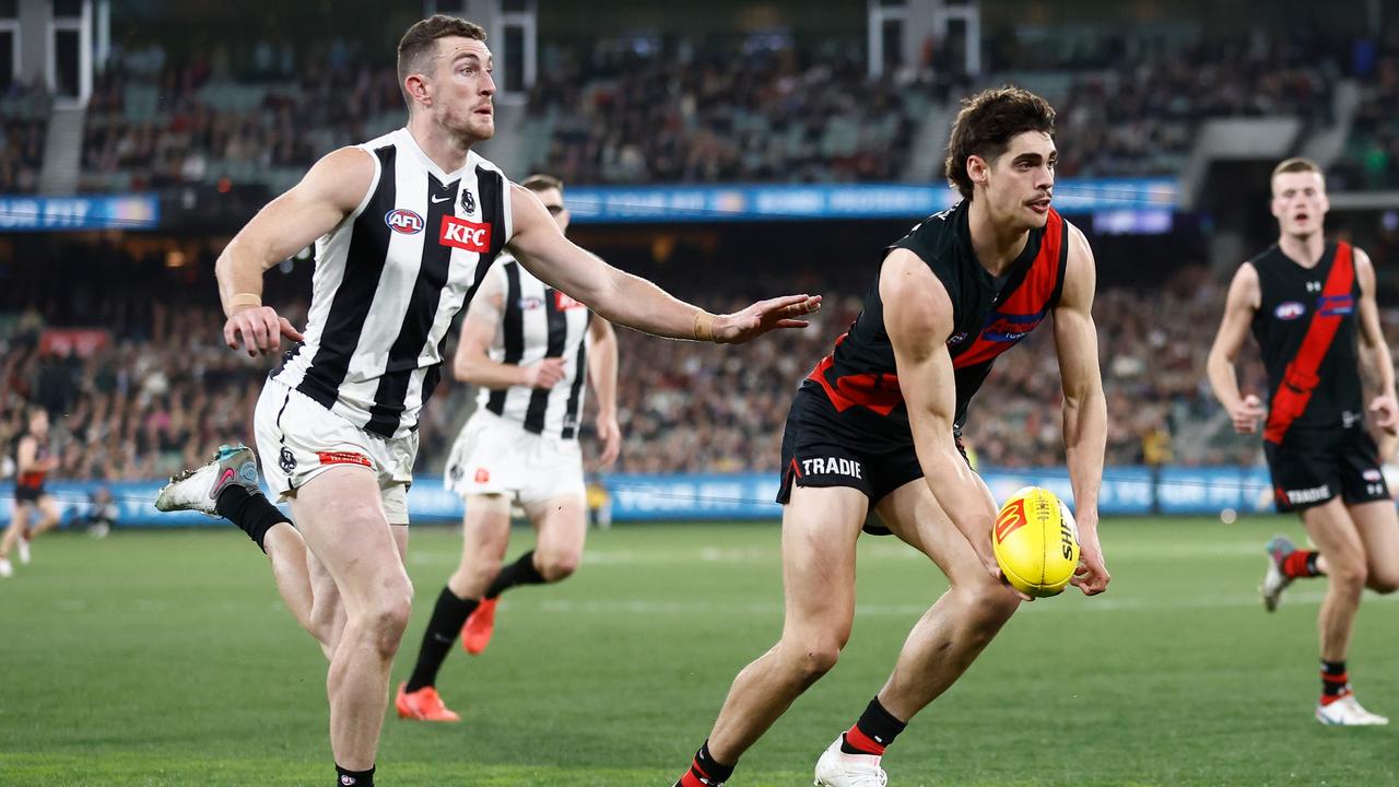 Brandon Zerk-Thatcher has likely played his last game for Essendon. Picture: Michael Willson/AFL Photos via Getty Images.