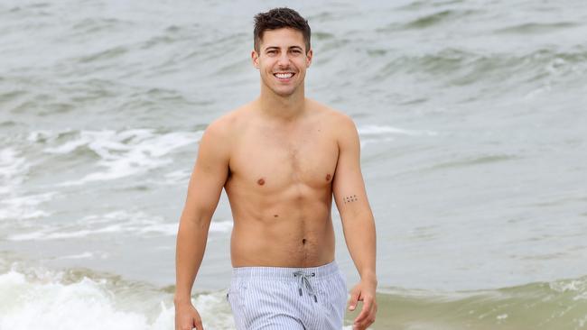 The Voice Australia contestant Lachie Gill at St Kilda beach, Melbourne. Picture: Ian Currie